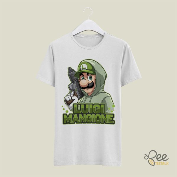 Luigi Mangione Mario Shirt Funny beeteetalk 8