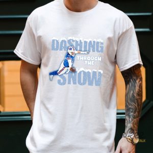 Buffalo Bills Josh Allen Dashing Through The Snow Shirt beeteetalk 2