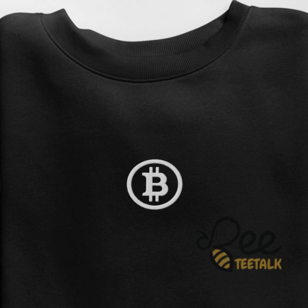 Bitcoin Embroidered Sweatshirt T Shirt Hoodie 2024 beeteetalk 1