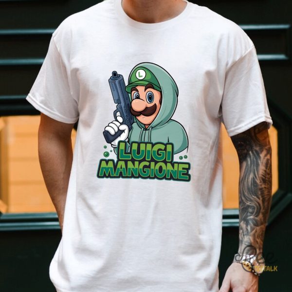 Luigi Mangione Cosplay Luigi Mario Shirt beeteetalk 2