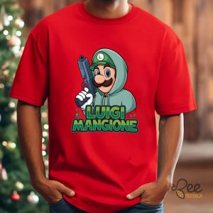 Luigi Mangione Cosplay Luigi Mario Shirt beeteetalk 4