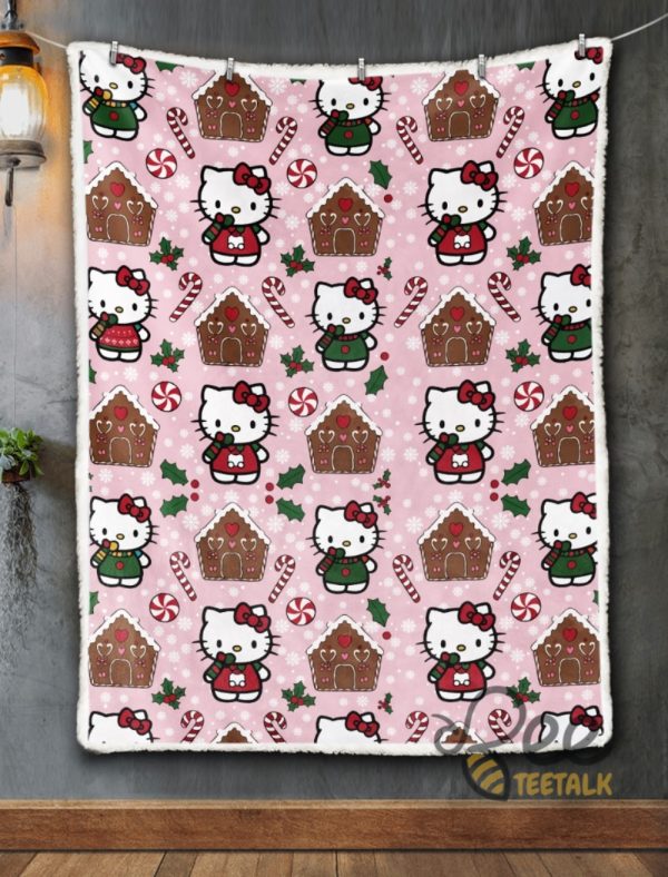 Hello Kitty Christmas Blanket 2024 beeteetalk 1