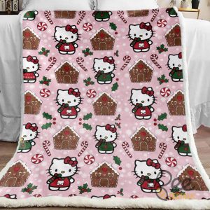 Hello Kitty Christmas Blanket 2024 beeteetalk 2