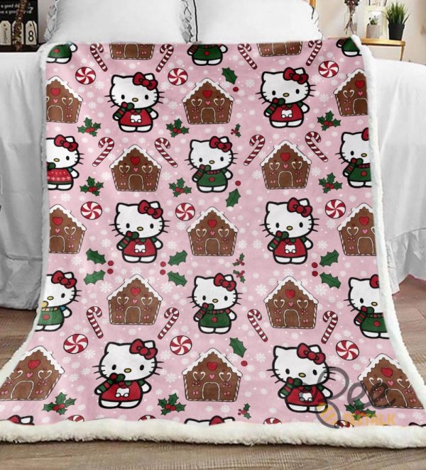 Hello Kitty Christmas Blanket 2024 beeteetalk 2