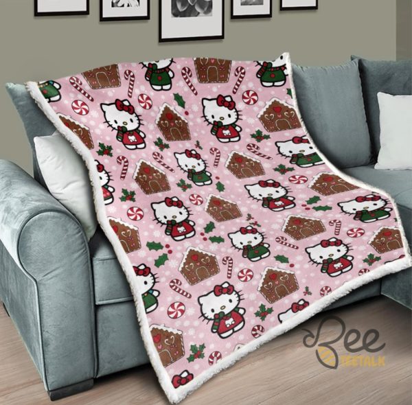 Hello Kitty Christmas Blanket 2024 beeteetalk 3