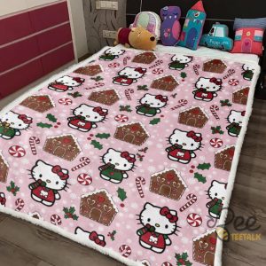 Hello Kitty Christmas Blanket 2024 beeteetalk 4