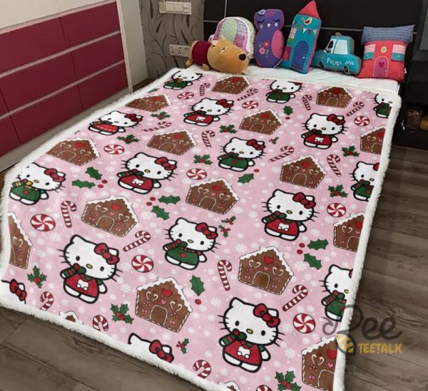 Hello Kitty Christmas Blanket 2024 beeteetalk 4