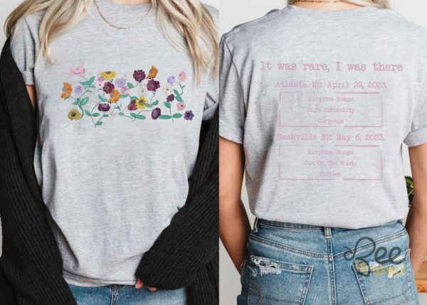 Piano Flowers Ts The Eras Tour Shirt Custom Surprise Song And Concert Date Back And Front Print beeteetalk 1