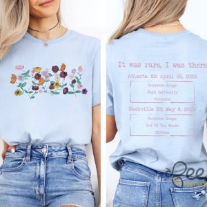 Piano Flowers Ts The Eras Tour Shirt Custom Surprise Song And Concert Date Back And Front Print beeteetalk 2