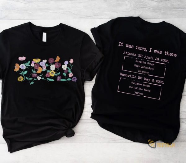 Piano Flowers Ts The Eras Tour Shirt Custom Surprise Song And Concert Date Back And Front Print beeteetalk 4