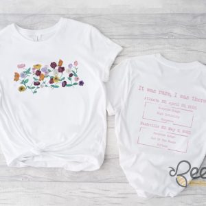 Piano Flowers Ts The Eras Tour Shirt Custom Surprise Song And Concert Date Back And Front Print beeteetalk 5