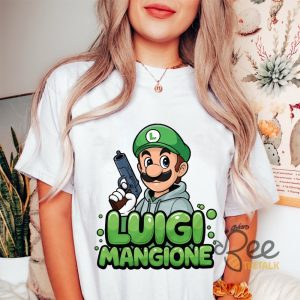 Mario Luigi Mangione Shirt Free Him Luigi Tee beeteetalk 5