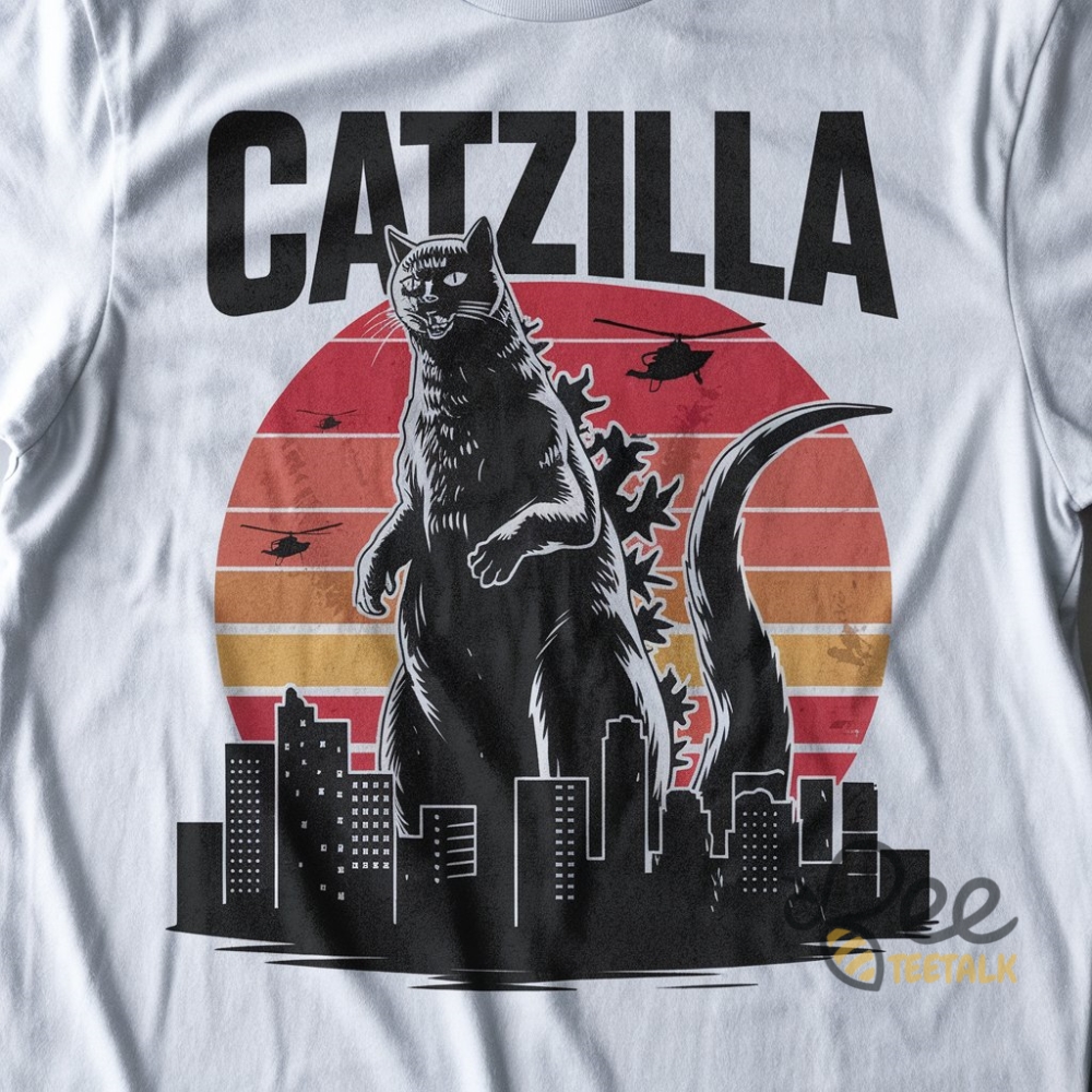 Catzilla T Shirt Sweatshirt Hoodie