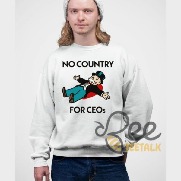 No Country For Ceos Shirt Brian Thompson United Healthcare Ceo Monopoly Rich Man Be Shot Shirts beeteetalk 6