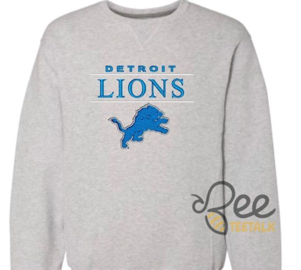 Detroit Lioms Embroidered Sweatshirt Hoodie T Shirt beeteetalk 2