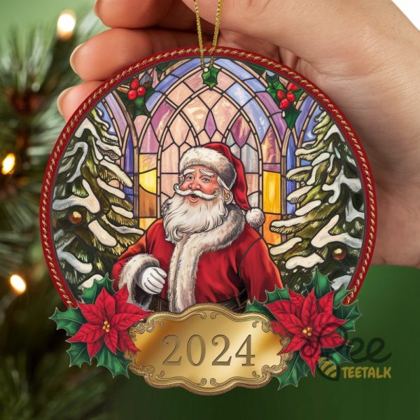 Santa Claus Christmas 2024 Acrylic Ornament Xmas Decoration Holiday Gift beeteetalk 1