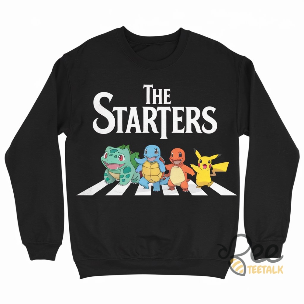 The Starters Pokemon Shirt The Beatles Style