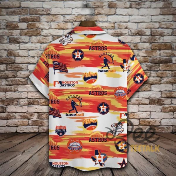 Houston Astros Sunset Stripes Hawaiian Shirt beeteetalk 1