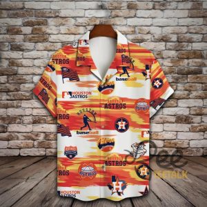 Houston Astros Sunset Stripes Hawaiian Shirt beeteetalk 2