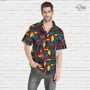 Tropical Birds Ace Ventura Weird Al Hawaiian Shirt Thomas Magnum Pi Costume Parrots And Toucans Button Up Shirt beeteetalk 2