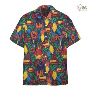 Tropical Birds Ace Ventura Weird Al Hawaiian Shirt Thomas Magnum Pi Costume Parrots And Toucans Button Up Shirt beeteetalk 5