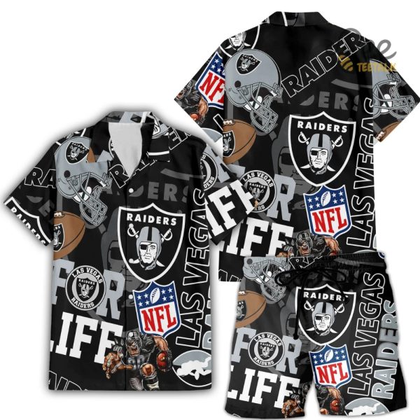 Las Vegas Raiders For Life Hawaiian Shirt beeteetalk 1