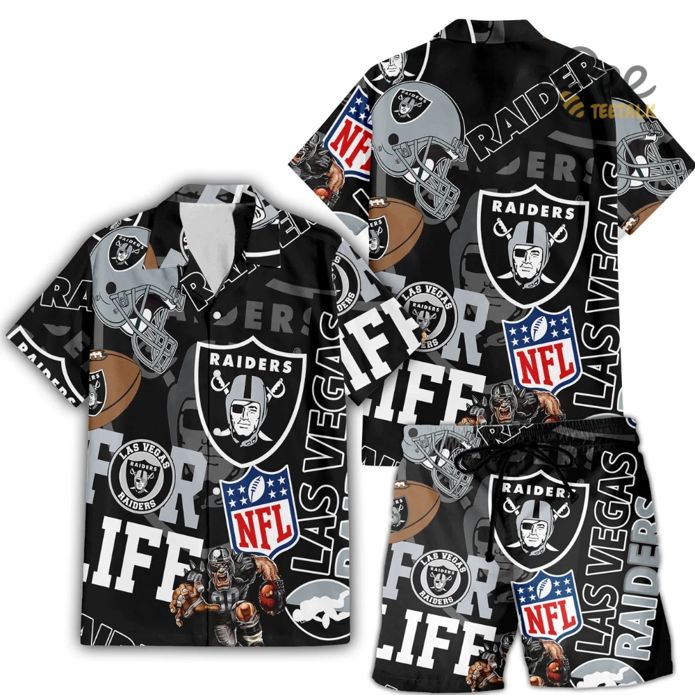 Las Vegas Raiders For Life Hawaiian Shirt