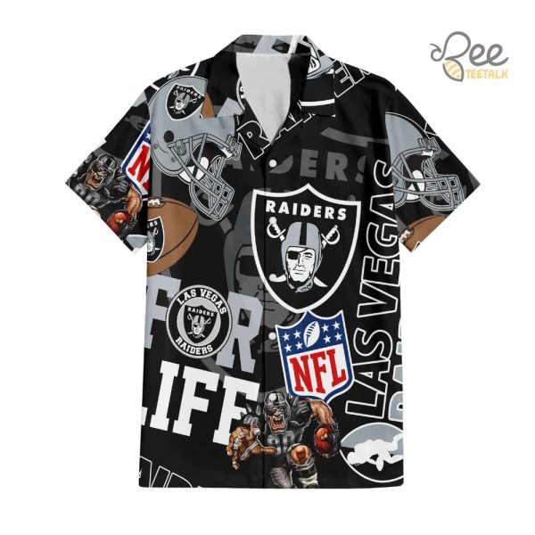 Las Vegas Raiders For Life Hawaiian Shirt beeteetalk 3