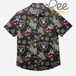 Nfl Las Vegas Raiders Mistletoe Hawaiian Shirt Football Gift beeteetalk 2