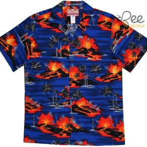 Kilauea Volcano Eruption Hawaii Hawaiian Shirt beeteetalk 3