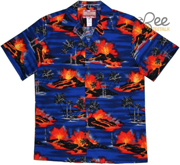 Kilauea Volcano Eruption Hawaii Hawaiian Shirt beeteetalk 3