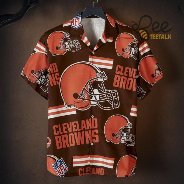 Cleveland Browns Hawaiian Shirt Classic Logos And Emblems Vintage Button Up Shirts beeteetalk 1