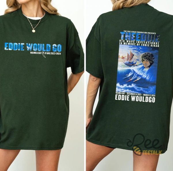 Nwot Eddie Would Go Shirt Big Wave Invitational Surf Contest 2023 2024 Tee Reprinted beeteetalk 2