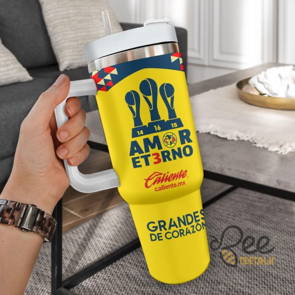 Club America Amor Et3rno Soccer 40Oz Stanley Tumbler Dupe beeteetalk 1