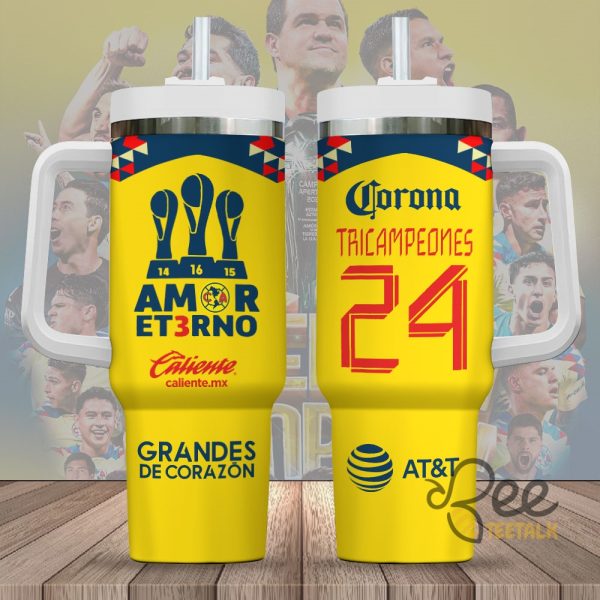 Club America Amor Et3rno Soccer 40Oz Stanley Tumbler Dupe beeteetalk 2