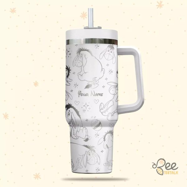 Custom Name Disney Eeyore Winnie The Pooh Tumbler Engraved 40Oz beeteetalk 1