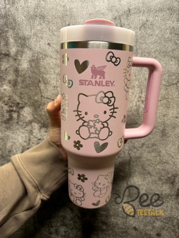 Hello Kitty Engraved Stanley Cup Dupe 40Oz beeteetalk 5