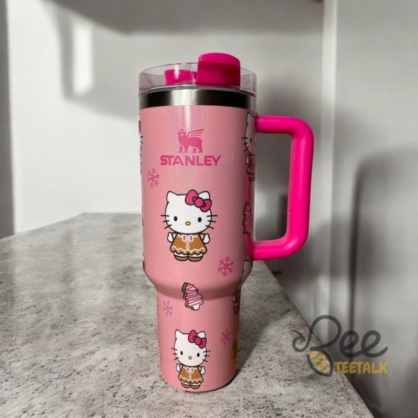 Hello Kitty Christmas Gingerbread Stanley Tumbler Dupe 40Oz beeteetalk 1