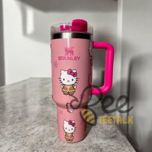 Hello Kitty Christmas Gingerbread Stanley Tumbler Dupe 40Oz beeteetalk 2