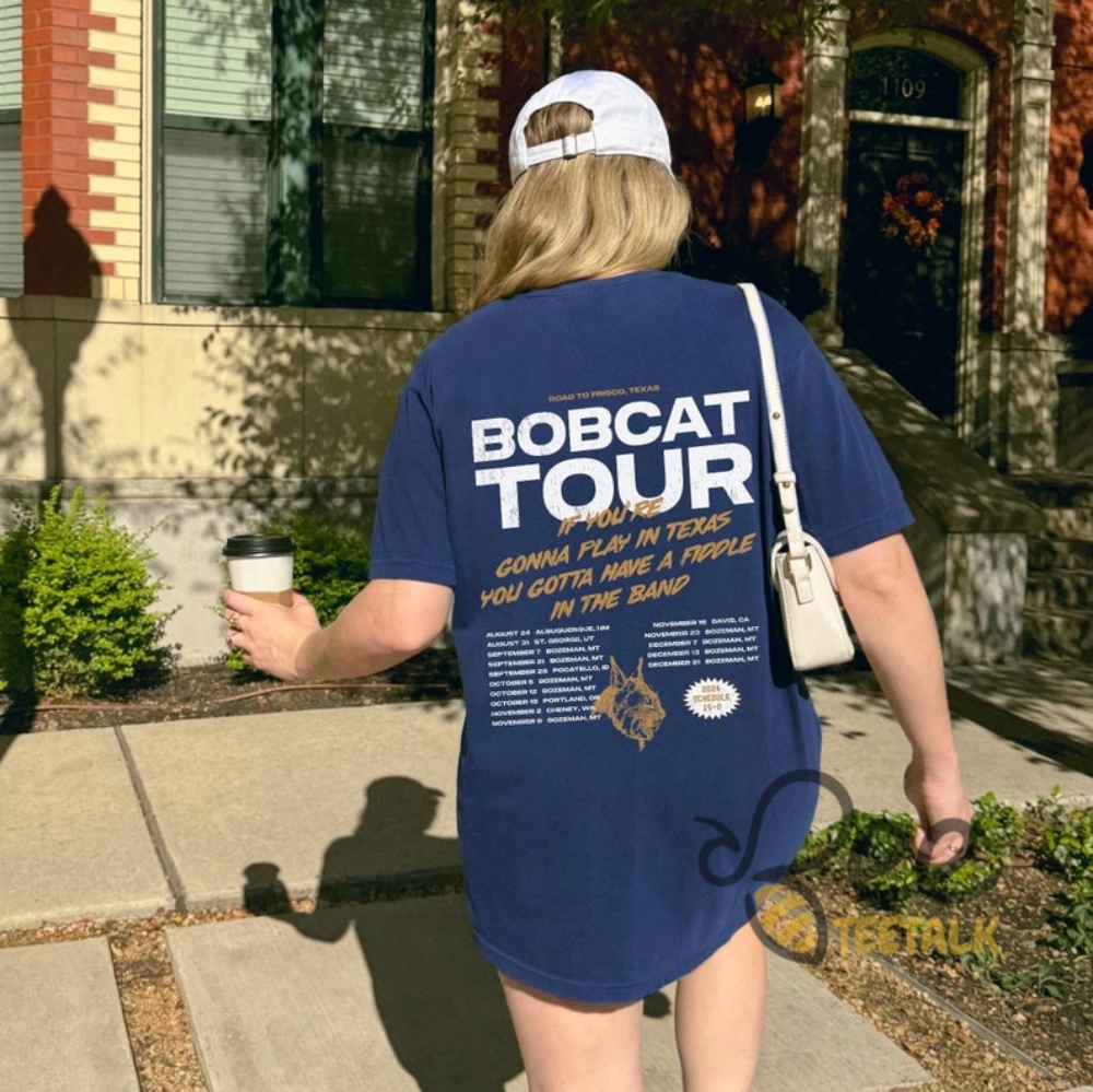 Montana State Bobcats Tour Msu Football Shirt National Championship Bound 2024 Gift