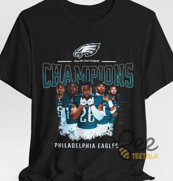 2024 Nfc East Champions Eagles Shirt Football Philadelphia Eagles Divisional Championship Apparel beeteetalk 3