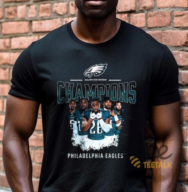 2024 Nfc East Champions Eagles Shirt Football Philadelphia Eagles Divisional Championship Apparel beeteetalk 4