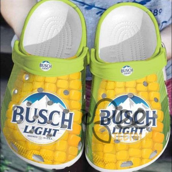 Busch Light Crocs Corn Beer Lovers Crocband Clog Shoes beeteetalk 1