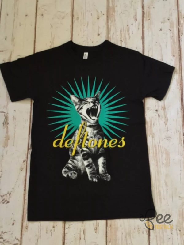 Vintage Deftones Cat Logo Shirt Reprinted beeteetalk 1