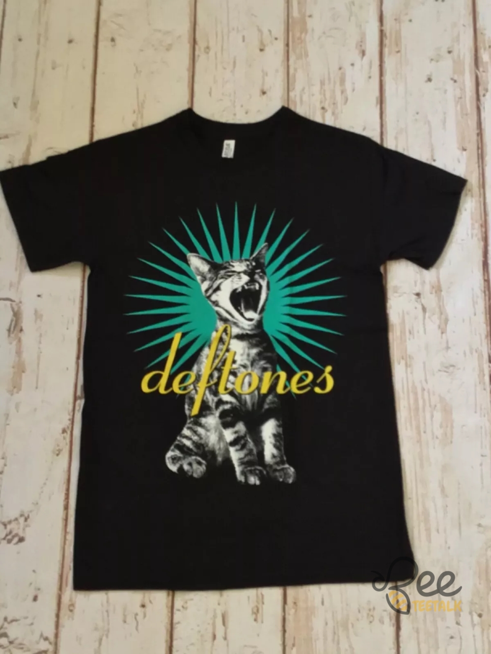 Vintage Deftones Cat Logo Shirt Reprinted