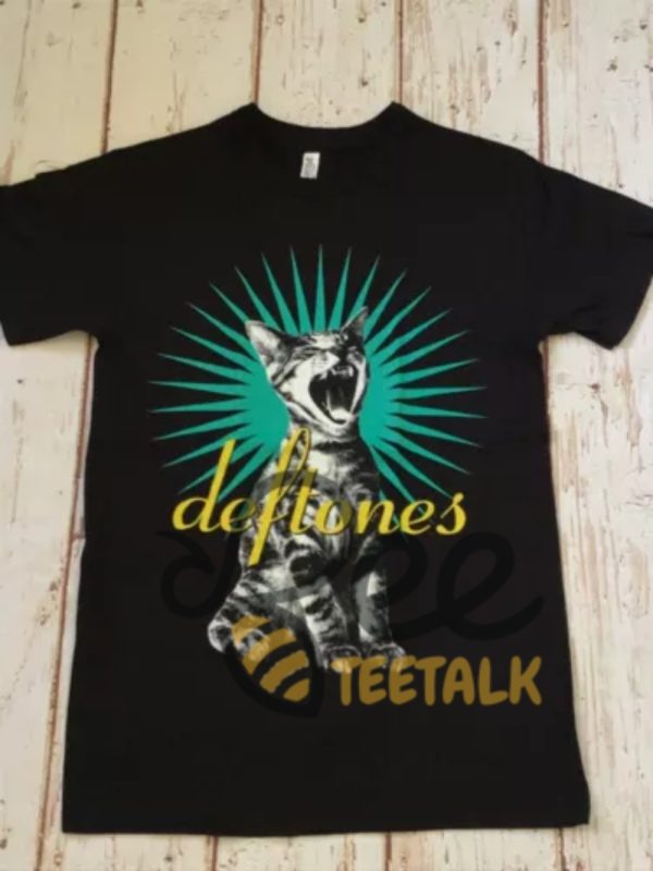 Vintage Deftones Cat Logo Shirt Reprinted beeteetalk 3