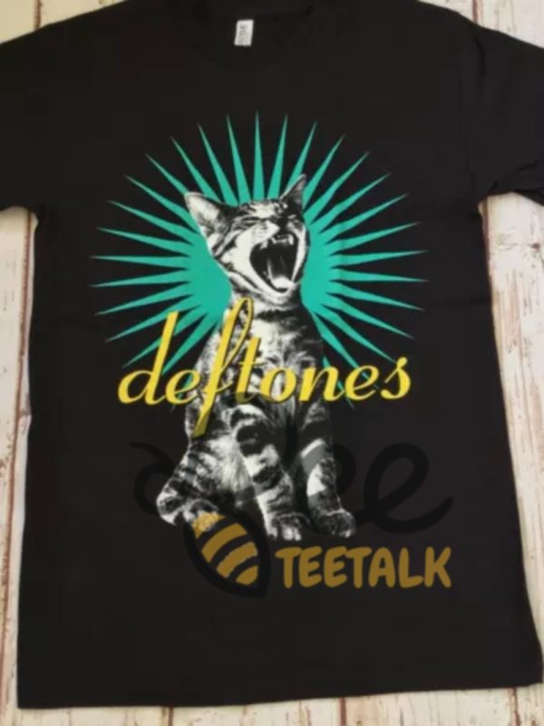 Vintage Deftones Cat Logo Shirt Reprinted beeteetalk 4