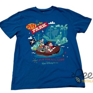 Walt Disney World Play In The Park Mickey Pirate Shirt Reprinted beeteetalk 2