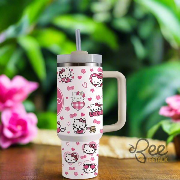 Hello Kitty Valentines Day Tumbler Cup 40Oz beeteetalk 1