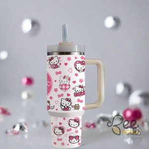 Hello Kitty Valentines Day Tumbler Cup 40Oz beeteetalk 6